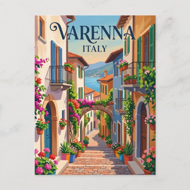 Carte Postale Varenna Italie (Devant)