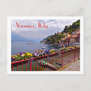 carte postale/VARENNA, ITALIE/PROMENDADE À FLEURS
