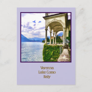Carte Postale Varenna, lac de Côme, Italie