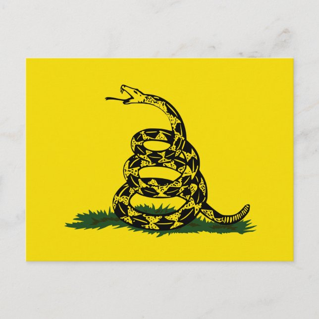 Carte Postale Variante du drapeau de Gadsden (Devant)