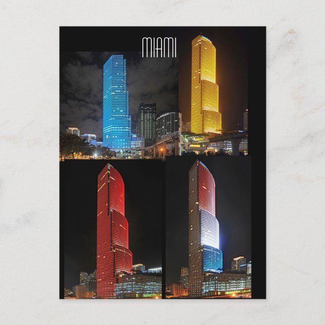 Carte Postale Variations sur un thème : Tour de Miami (Devant)