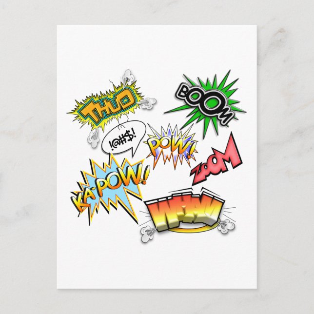 Carte Postale Variété de bande dessinée (Devant)