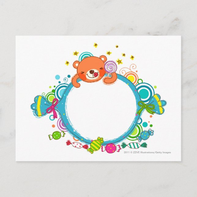 Carte Postale Variété de bonbons (Devant)