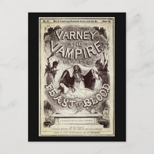 Carte Postale Varney le vampire (couverture de publication)