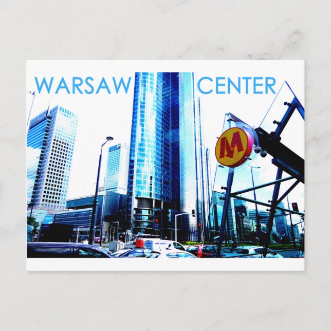 Carte Postale Varsovie - Centre (Devant)