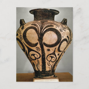 Carte Postale Vase à la décoration florale, de Mycenae