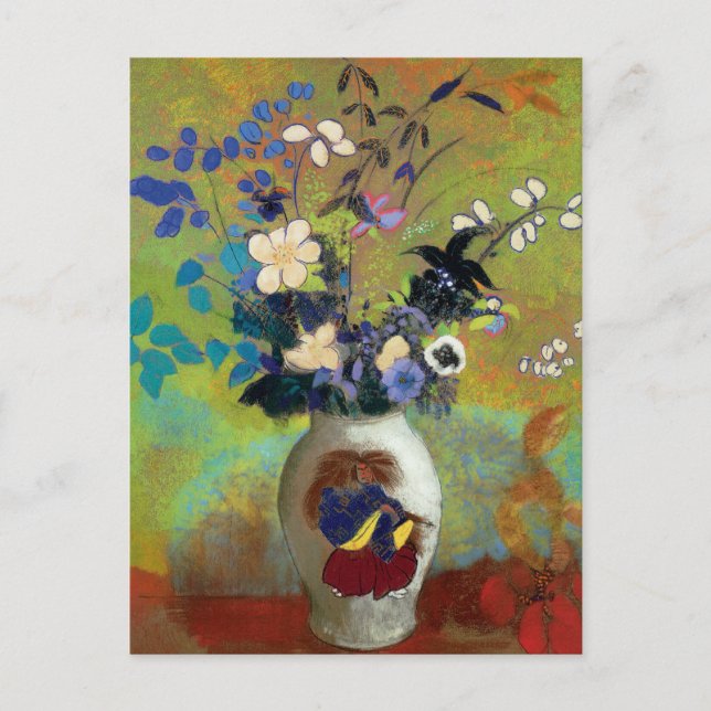 Carte Postale Vase au Guerrier Japonais (Devant)