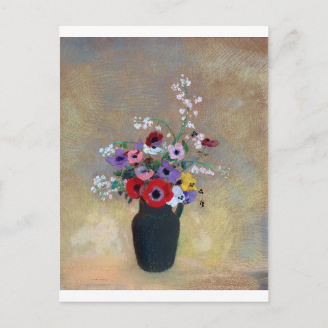 Carte Postale Vase aux fleurs mixtes, Redon (Devant)