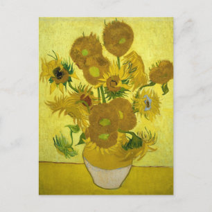 Carte postale Vase avec 15 Tournesols de Van Gogh