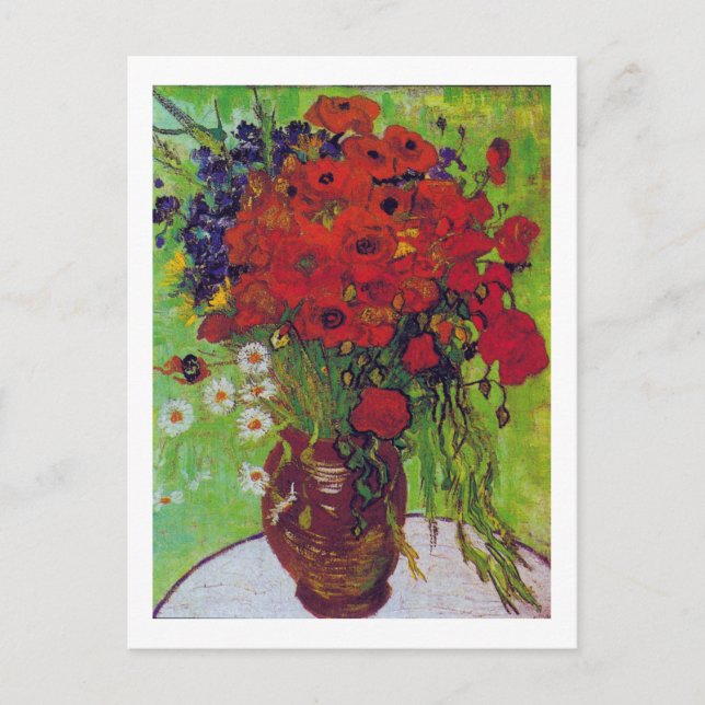Carte Postale Vase avec Cornflowers et Poppies, Van Gogh (Devant)