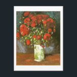 Carte Postale Vase Avec Des Pépites Rouges (F279)Van Gogh Fine A<br><div class="desc">Still Life : Vase with Red Poppies, Vincent van Gogh, Paris Été 1886. Huile sur toile, 56 x 46, 5 cm. Wadsworth Atheneum, Hartford, Connecticut, États-Unis. F 279, JH 1104 Vincent Willem van Gogh (30 mars 1853 - 29 juillet 1890) était un artiste postimpressionniste néerlandais. Certaines de ses peintures sont...</div>