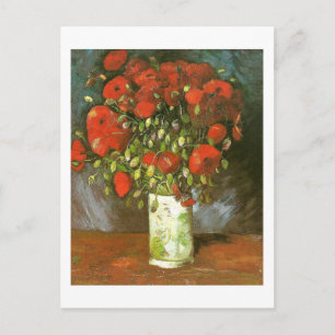 Carte Postale Vase Avec Des Pépites Rouges (F279)Van Gogh Fine A