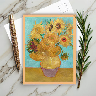 Carte Postale Vase avec douze tournesols par Vincent Van Gogh