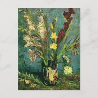 Carte Postale Vase avec Gladioli (F248a) Van Gogh Art