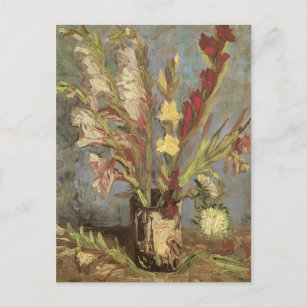 Carte Postale Vase avec Gladioli par Vincent van Gogh