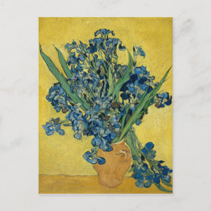 Carte Postale Vase avec Irises par Van Gogh - La vie morte
