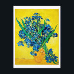 Carte Postale Vase avec Irises, Van Gogh<br><div class="desc">Vincent Willem van Gogh (30 mars 1853 - 29 juillet 1890) était un peintre post-impressionniste hollandais qui est l'une des figures les plus célèbres et influentes de l'histoire de l'art occidental. En un peu plus de dix ans, il a créé environ 2100 oeuvres, dont environ 860 peintures à l'huile, dont...</div>