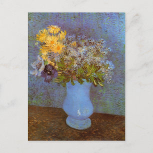 Carte Postale Vase avec Lilacs et marguerites par Vincent van Go