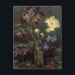 Carte Postale Vase avec Myosotis et Peonies par Vincent van Gogh<br><div class="desc">Vase avec Myosotis et Peonies de Vincent van Gogh est un post impressionnisme d'art vintage encore nature fleurie peint avec un bouquet de oubliettes et de fleurs de pivoines. Fleurs fraîches d'automne coupées du jardin dans un vase en verre. À propos de l'artiste : Vincent Willem van Gogh (1853-1890) fut...</div>