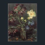 Carte Postale Vase avec Myosotis et Peonies par Vincent van Gogh<br><div class="desc">Vase avec Myosotis et Peonies de Vincent van Gogh est un post impressionnisme d'art vintage encore nature fleurie peint avec un bouquet de oubliettes et de fleurs de pivoines. Fleurs fraîches d'automne coupées du jardin dans un vase en verre. À propos de l'artiste : Vincent Willem van Gogh (1853-1890) fut...</div>