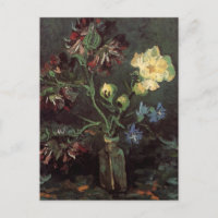 Vase avec Myosotis et Peonies par Vincent van Gogh