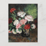 Carte Postale Vase avec oeillets par Vincent Van Gogh, 1886 Pos<br><div class="desc">Van Gogh - une célébration des Maîtres d'Art</div>