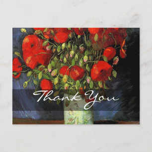 Carte Postale Vase avec Red Poppies Vincent van Gogh.