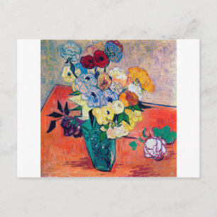 Carte Postale Vase avec Roses et Anémones, Van Gogh