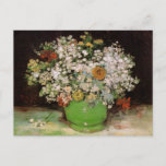Carte Postale Vase avec Zinnia Flowers par Vincent van Gogh<br><div class="desc">Vase avec Zinnias et autres Fleurs de Vincent van Gogh est un post impressionnisme d'art vintage encore vie peinture nature florale. Un bouquet de fleurs de jardin de printemps fleuris et des zinnias dans un vase vert. À propos de l'artiste : Vincent Willem van Gogh (1853-1890) fut l'un des peintres...</div>