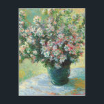 Carte Postale Vase de fleurs Art de Claude Monet<br><div class="desc">"Vase of Flowers" est une peinture à l'huile du peintre français Impressionnisme,  Claude Monet,  1881-1882.</div>