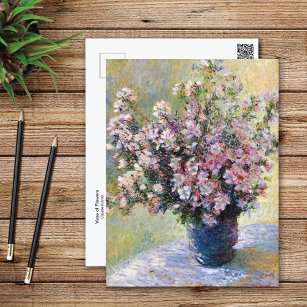 Carte Postale Vase de fleurs Claude Monet