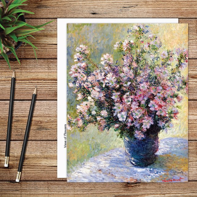 Carte Postale Vase de fleurs Claude Monet (Créateur téléchargé)
