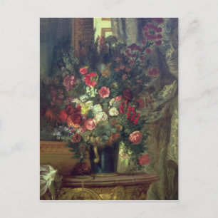 Carte Postale Vase de fleurs sur une console, 1848-49