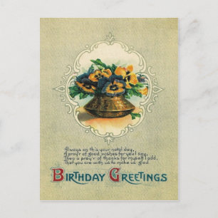 Carte Postale Vase de Pansies de Pansy