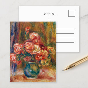 Carte Postale Vase de Roses   Renoir