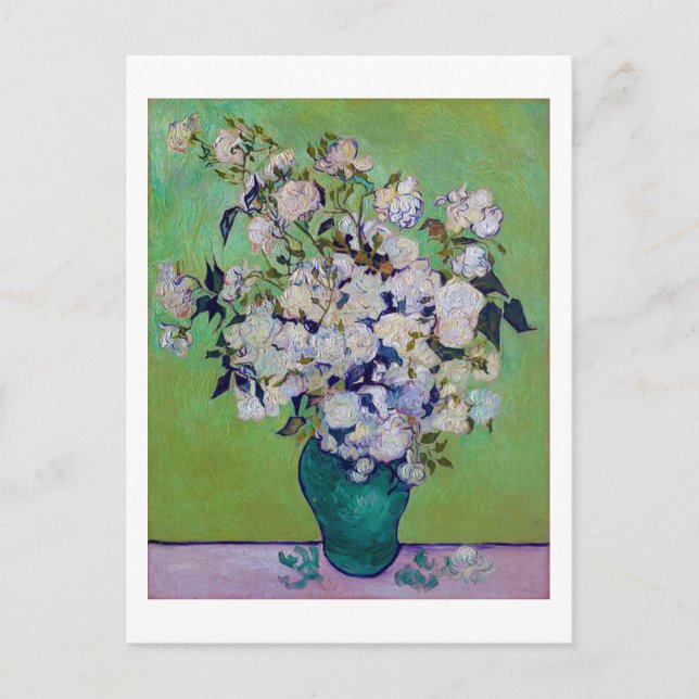 Carte Postale Vase de Roses, Vincent van Gogh (Devant)