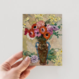 Carte Postale Vase décorée avec des anémones   Louis Valtat