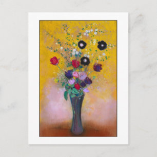 Carte Postale Vase des fleurs de Redon