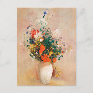 Carte Postale Vase des fleurs d'Odilon Redon