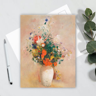Carte Postale Vase des fleurs d'Odilon Redon