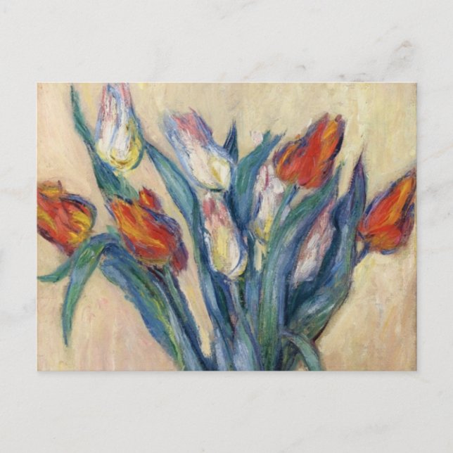 Carte Postale Vase des tulipes - Claude Monet (Devant)
