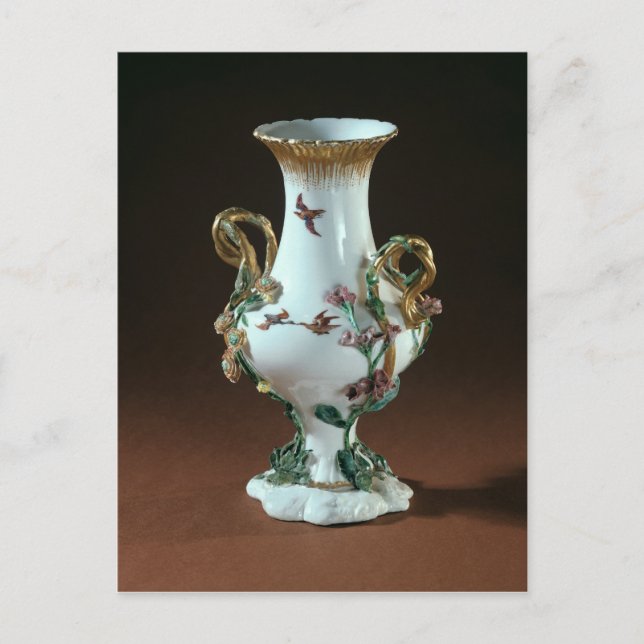Carte Postale Vase Duplessis' avec décoration or (Devant)