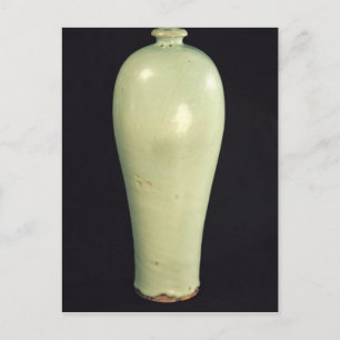 Carte Postale Vase 'Meiping' de juin avec un glaçage bleu-vert