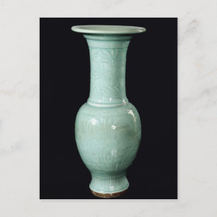 Carte Postale Vase vitrée Celadon, dynastie Yuan