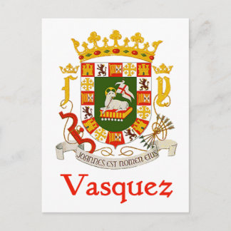 Carte Postale Vasquez Bouclier de Porto Rico