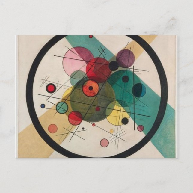 Carte Postale Vassily Kandinsky cercles dans un cercle (Devant)