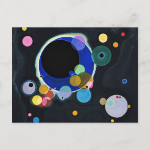 Carte Postale Vassily Kandinsky Plusieurs cercles