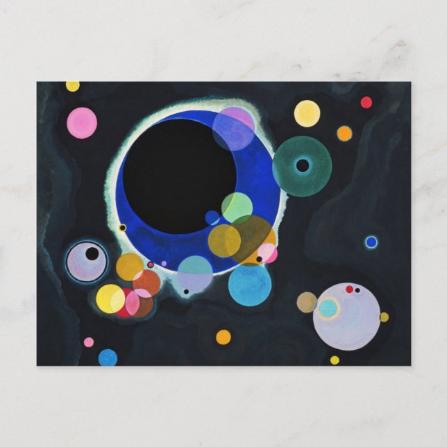 Carte Postale Vassily Kandinsky Plusieurs cercles (Devant)