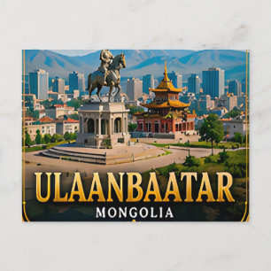 Carte Postale Vastes steppes d'Oulan-Bator et patrimoine mongol