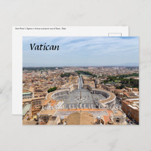 Carte Postale Vatican, Italie : Vue aérienne Carré de Saint-Pier